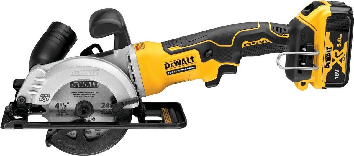 Дисковая (циркулярная) пила DeWalt DCS571P2 (с 2-мя АКБ, кейс) - фото2