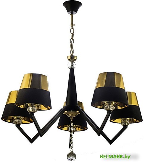 Подвесная люстра Aitin Pro НСБ 01-5х40-105 NH5314/5 (черный/золото) - фото