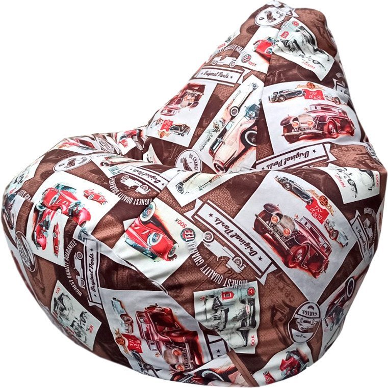Кресло-мешок Flagman Груша Макси Г2.5-90 Cars 01 - фото