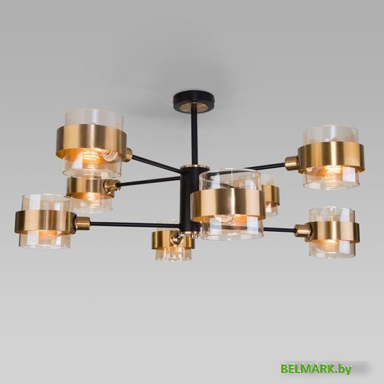 Люстра средней высоты Евросвет 70127/8 (черный) - фото