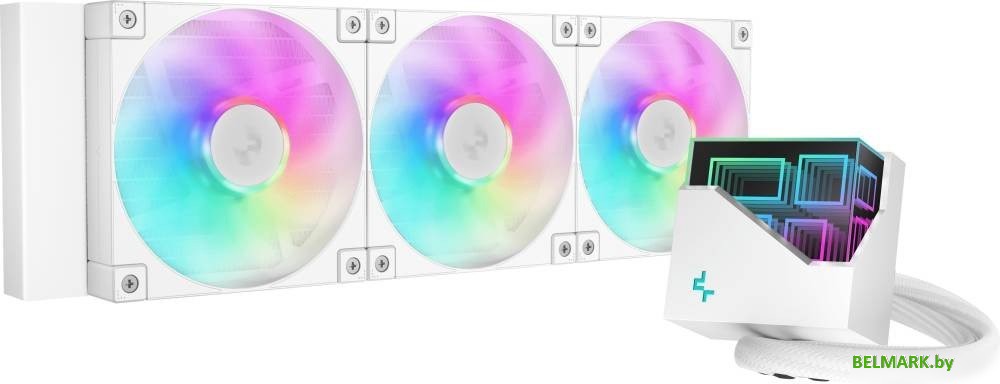 Система жидкостного охлаждения для процессора DeepCool LT360 WH ARGB R-LT360-WHAMNC-G-1 - фото