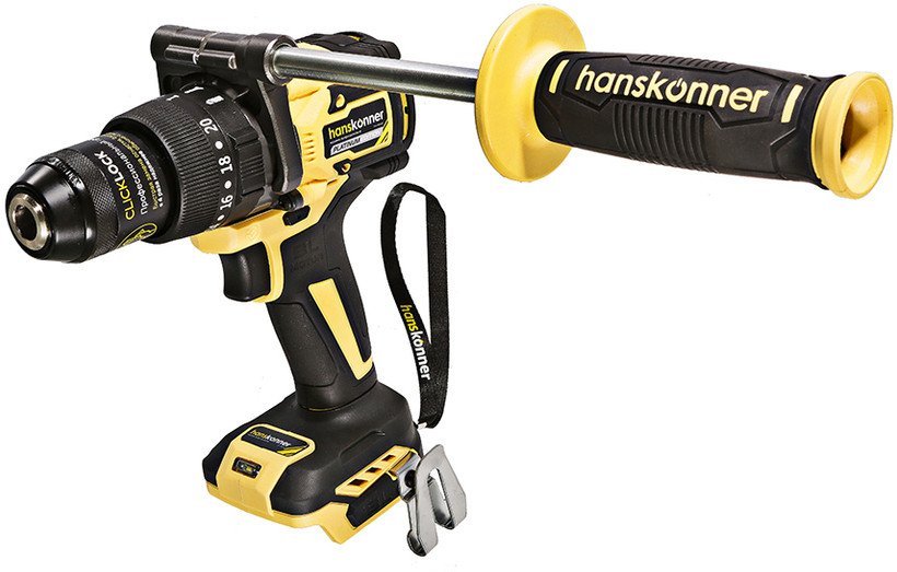 Ударная дрель-шуруповерт Hanskonner HCD18165BL (без АКБ) - фото