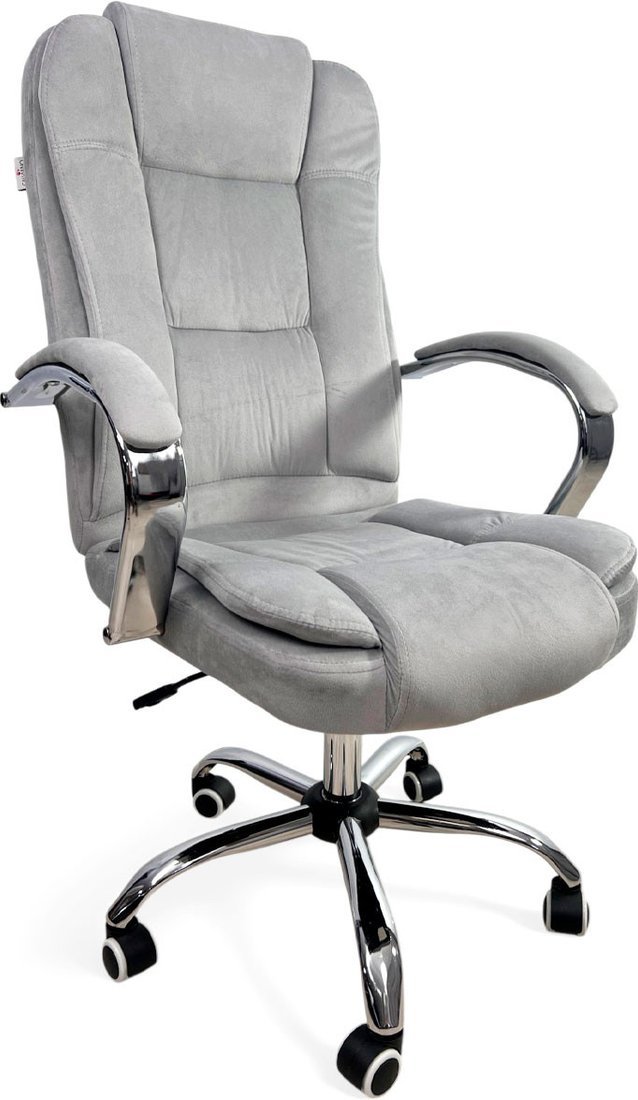 Офисное кресло Calviano Bravo (серый велюр) - фото