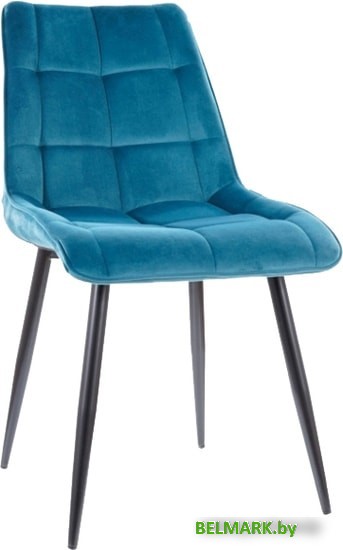 Стул Signal Chic Velvet (bluvel 85 бирюзовый/черный) - фото