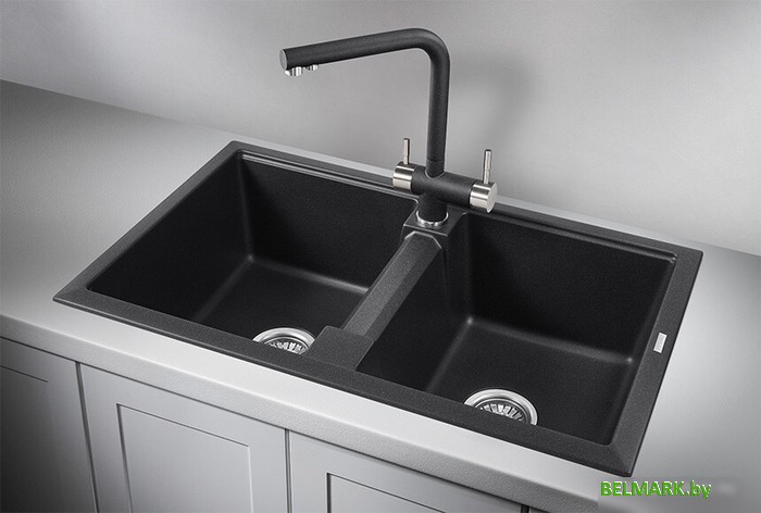 Кухонная мойка Granula GR-8101 (черный) - фото2