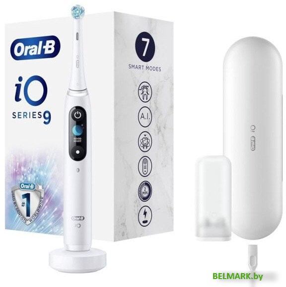 Электрическая зубная щетка Oral-B iO 9 (белый) - фото