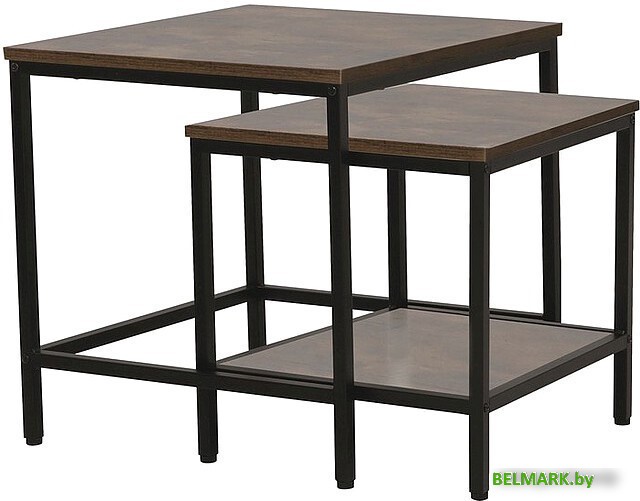 Журнальный столик Signal WENDY B (коричневый/черный) - фото