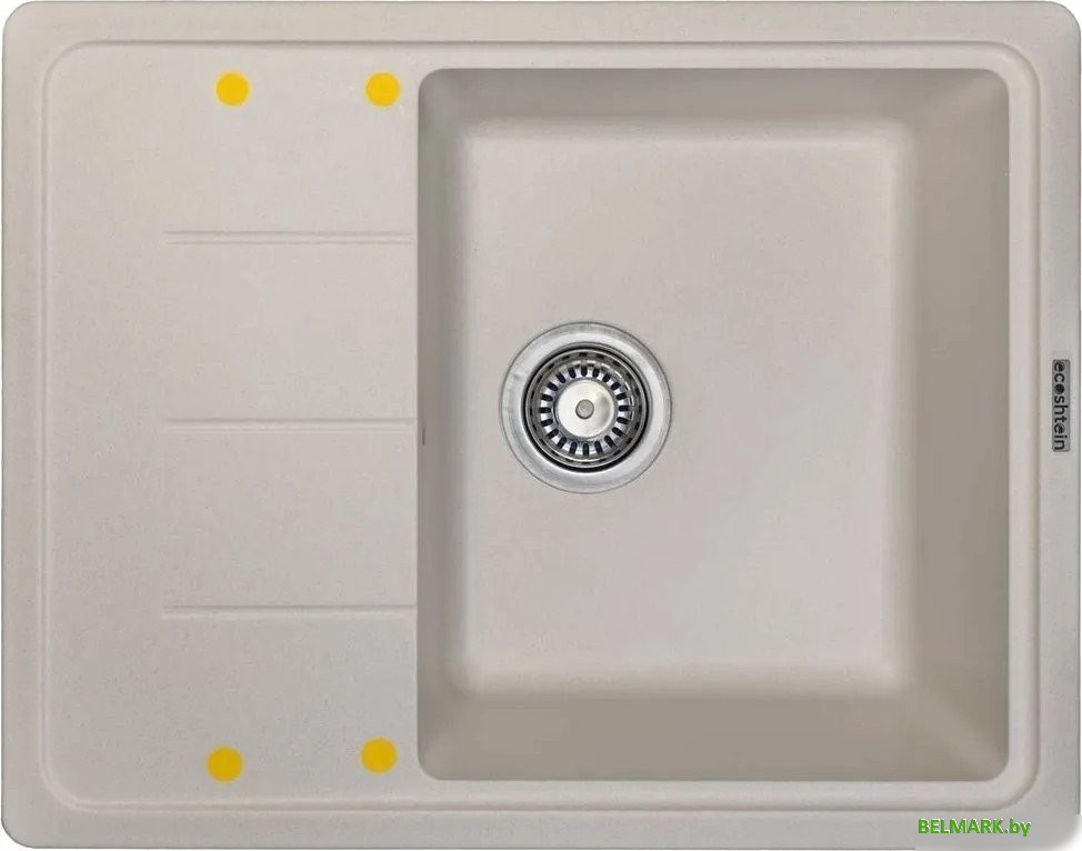 Кухонная мойка Ecoshtein Rechteck 620 (латте) - фото