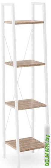 Полка Halmar NARVIK REG-1 (белый/дуб сонома) - фото