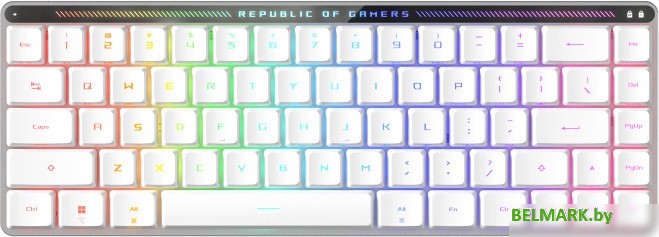 Клавиатура ASUS ROG Falchion Moonlight White (ASUS RX Low Profile Red) - фото