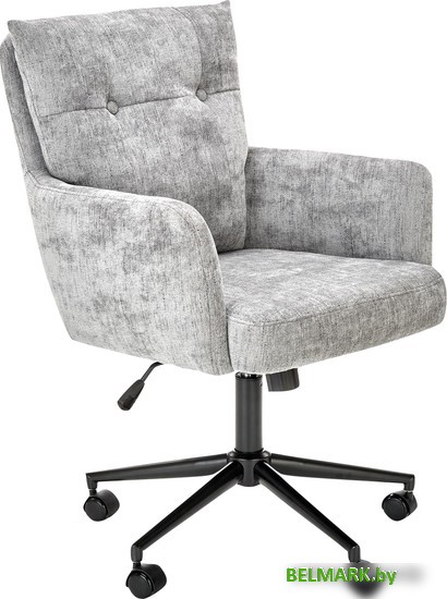 Кресло Halmar Flores (светло-серый/черный) - фото