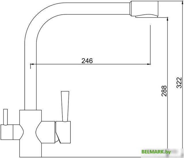 Смеситель Kaiser Merkur 26044-16 (песочный) - фото2