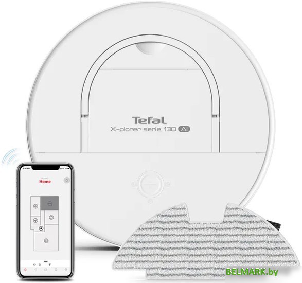 Робот-пылесос Tefal X-Plorer Serie 130AI Animal & Allergy RG9077WH - фото