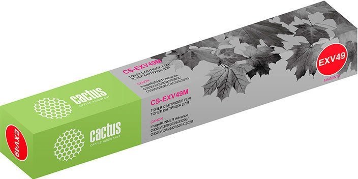 Картридж CACTUS CS-EXV49M (аналог Canon C-EXV49 Magenta) - фото