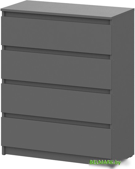 Комод NN мебель Денвер 4 ящика 00-00111602 (графит серый) - фото