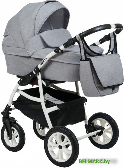 Универсальная коляска Alis Berta F (3 в 1, Be 05, светло-серый) - фото