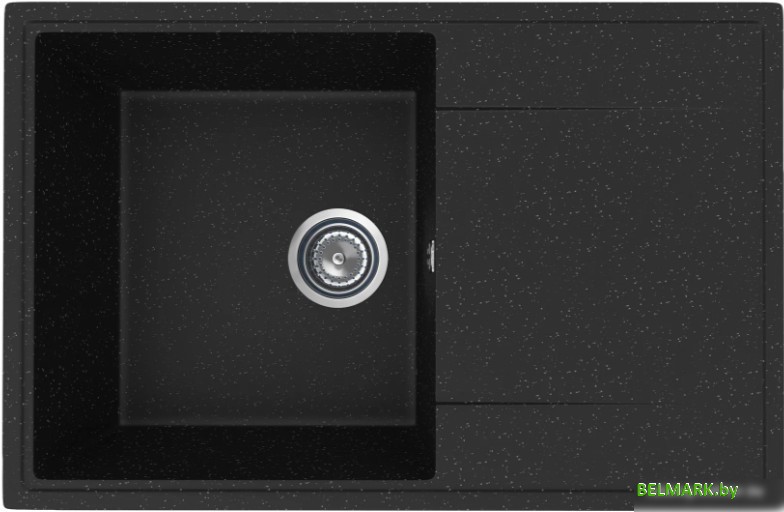 Кухонная мойка Practik PR-M 735-004 (черный оникс) - фото