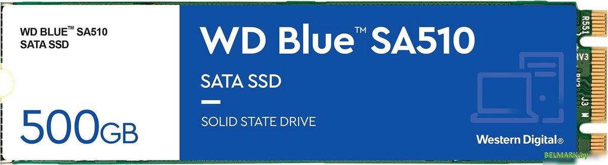 SSD WD Blue 500GB WDS500G3B0B - фото