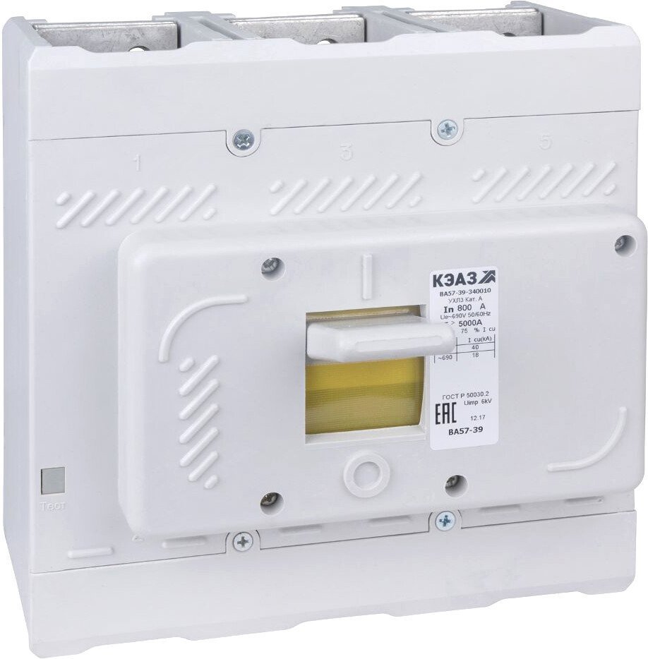 Выключатель автоматический КЭАЗ 500А 5000Im ВА57-39-340010 УХЛ3 690В AC 109885 - фото