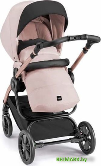 Универсальная коляска CAM Avant (2 в 1, розовый/черный/рама розовое золото) - фото2
