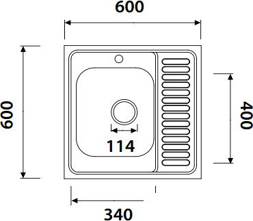 Кухонная мойка Kaiser KSS-6060L - фото2