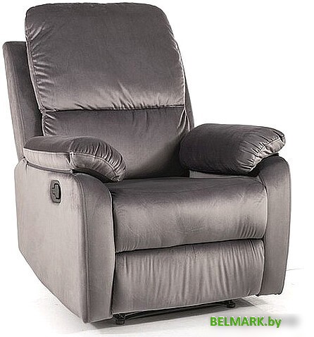 Реклайнер Signal Spencer 1 Velvet Bluvel 14 (серый) - фото