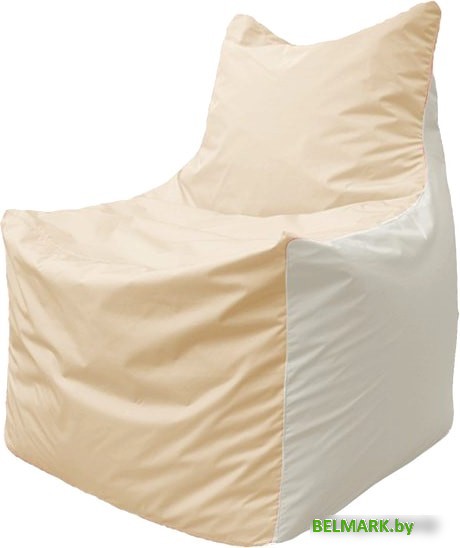 Кресло-мешок Flagman Фокс Ф2.1-152 (слоновая кость/белый) - фото