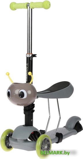 Трехколесный самокат Graffiti 5358842 (серый) - фото2