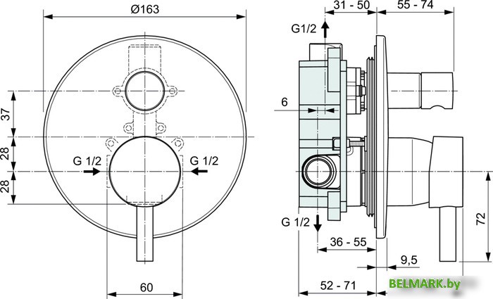 Смеситель Ideal Standard Ceraline A6939XG - фото2