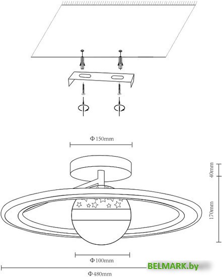 Люстра средней высоты Velante 431-307-02 - фото2
