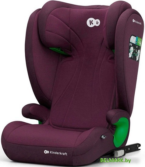 Детское автокресло KinderKraft Junior Fix I-size (бордовый) - фото