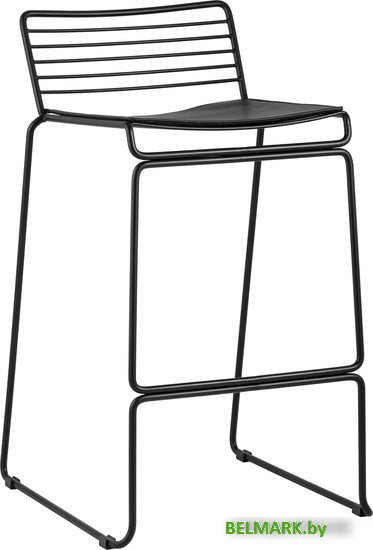Стул Stool Group Danny (черный с черной подушкой) - фото