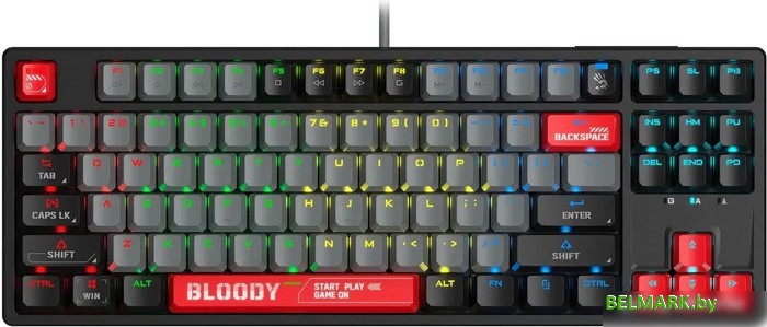 Клавиатура A4Tech Bloody S87 Energy Red (Bloody BLMS Red Plus) - фото