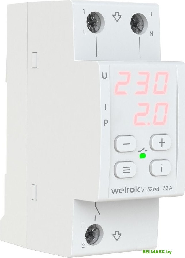 Реле напряжения Welrok VI-32 red - фото