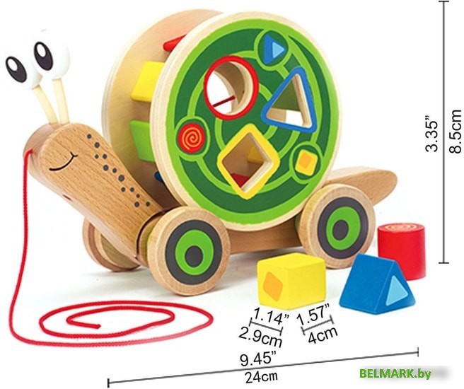 Развивающая игрушка Hape Улитка E0349 - фото2