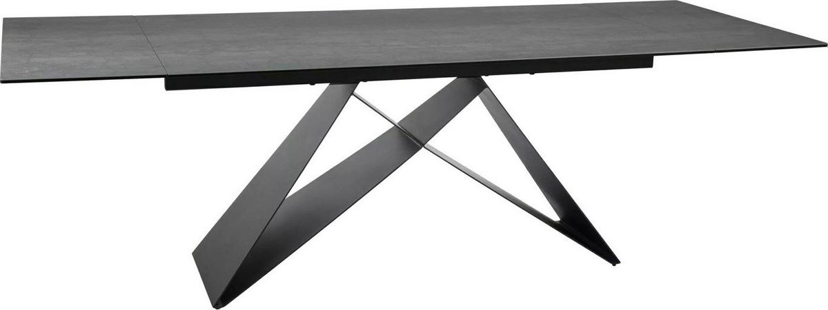 Кухонный стол Signal Westin ceramic WESTINJSZC160 (светло-серый/черный матовый) - фото