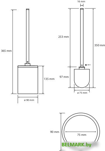 Ершик для унитаза Bemeta White 104913094 - фото2