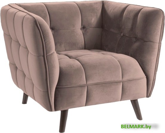 Интерьерное кресло Signal Castello Velvet 1 Bluvel 28 (бежевый) - фото