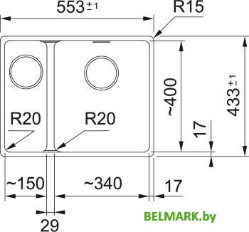Кухонная мойка Franke Maris MRG 160-34-15 125.0697.756 (матовый черный) - фото2