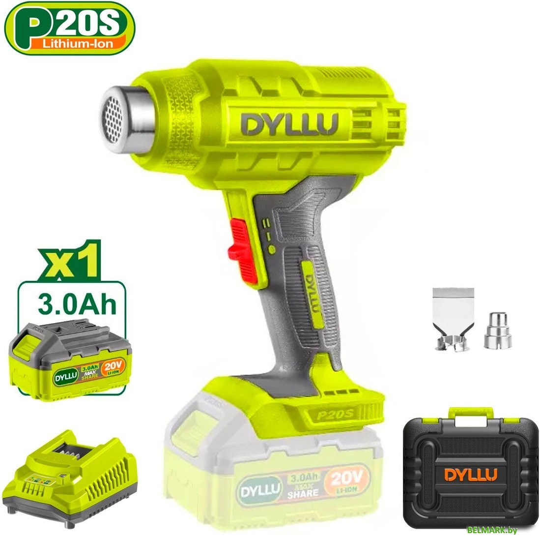 Промышленный фен Dyllu DTKH1B01 (с 1-им АКБ, кейс) - фото