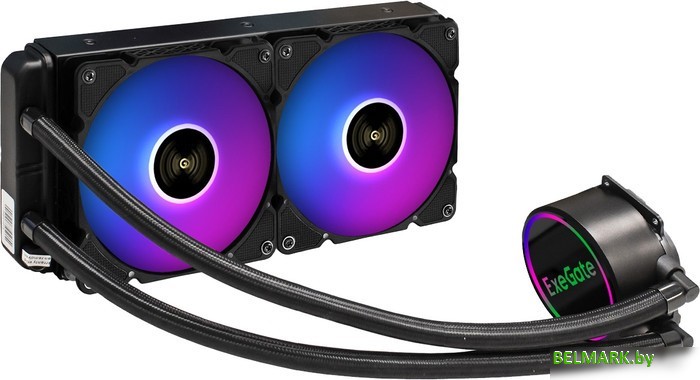 Кулер для процессора ExeGate BlackWater-240.PWM.ARGB EX293458RUS - фото