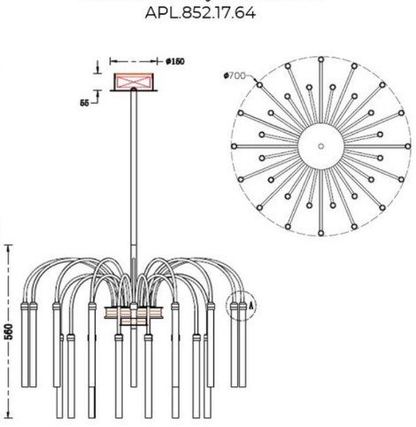 Подвесная люстра Aployt APL.852.17.64 - фото2