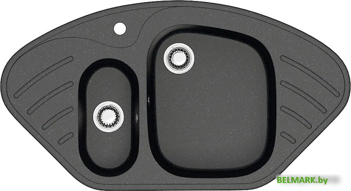 Кухонная мойка Berge BR-9550 (черный матовый) - фото