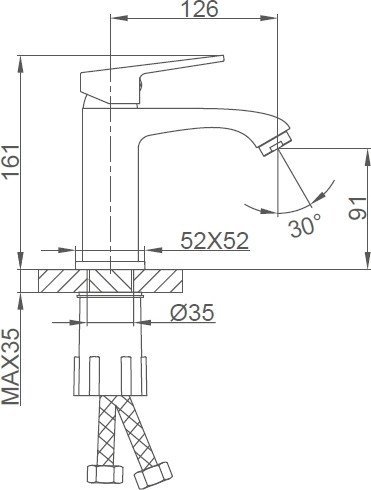 Смеситель FRAP F1076-9 - фото2