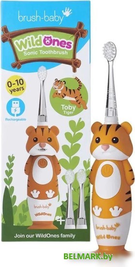 Электрическая зубная щетка Brush-Baby WildOnes Tiger - фото2