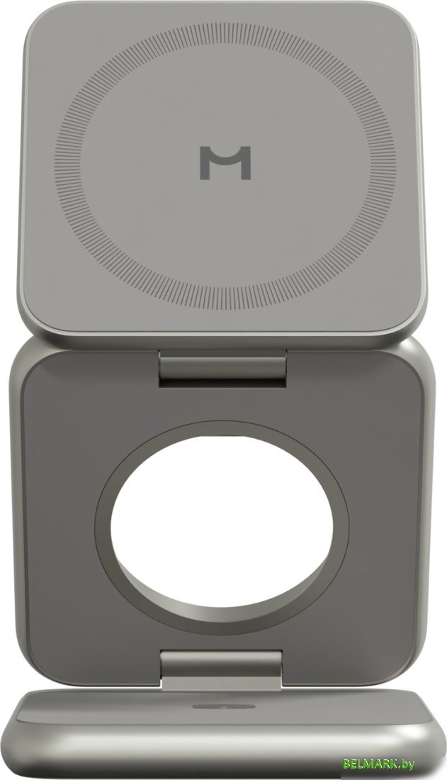Беспроводное зарядное Magssory Fold Pro 3 в 1 WCH063 (титановый) - фото2