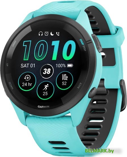 Умные часы Garmin Forerunner 265 (морская волна/черный) - фото