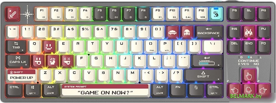 Клавиатура A4Tech Bloody WS87 Pixels Red (Bloody BLMS Red Plus) - фото