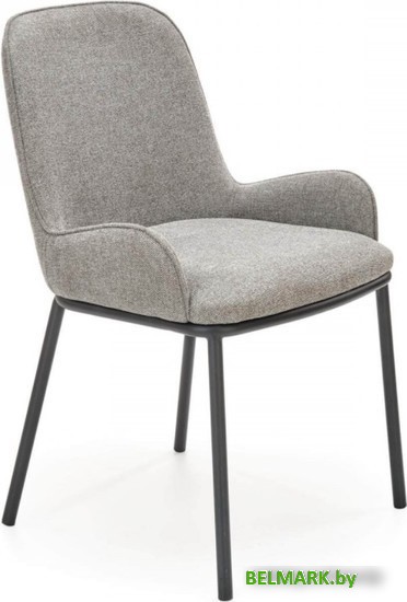 Стул с подлокотниками Halmar K481 (серый/черный) - фото