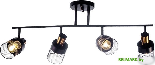 Люстра средней высоты Aitin Pro НПБ 02-4x60-101 N6239/4 (черный/бронза) - фото
